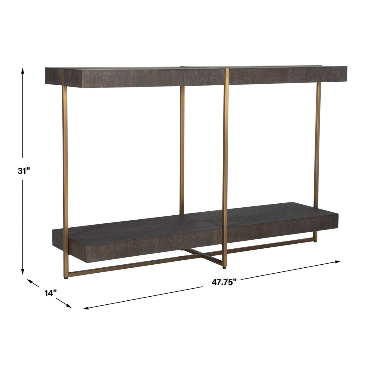 Starburst Acacia Console Table by Uttermost Taja, alternate view 6