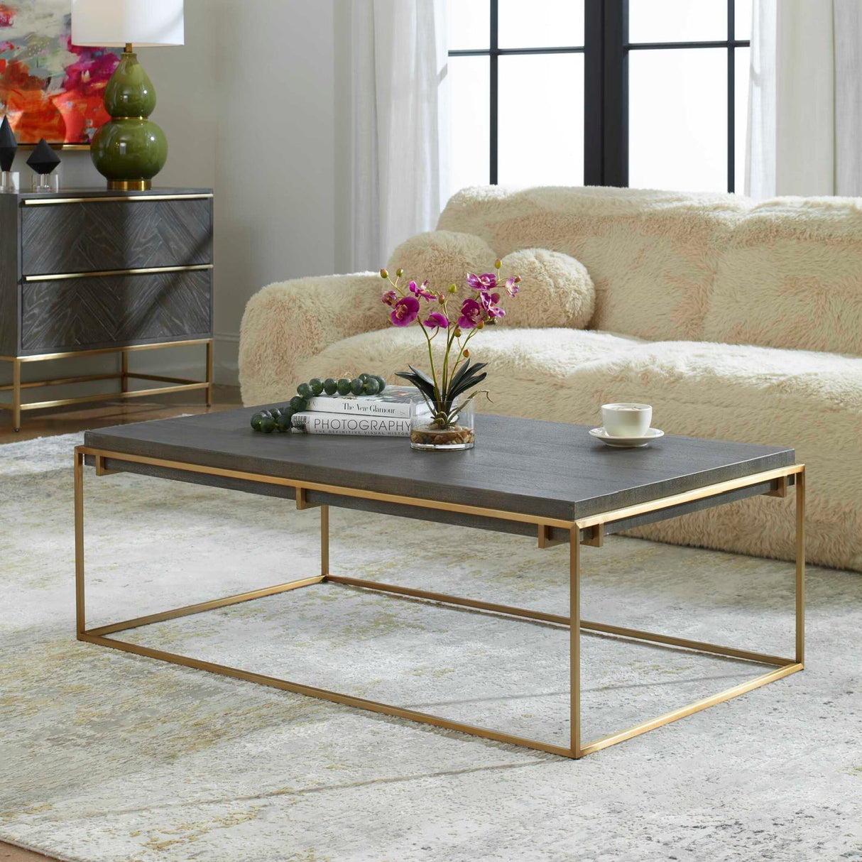 Gray Acacia Coffee Table by Uttermost Surround, alternate view 2