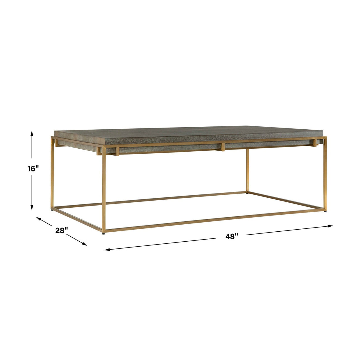 Gray Acacia Coffee Table by Uttermost Surround, alternate view 6
