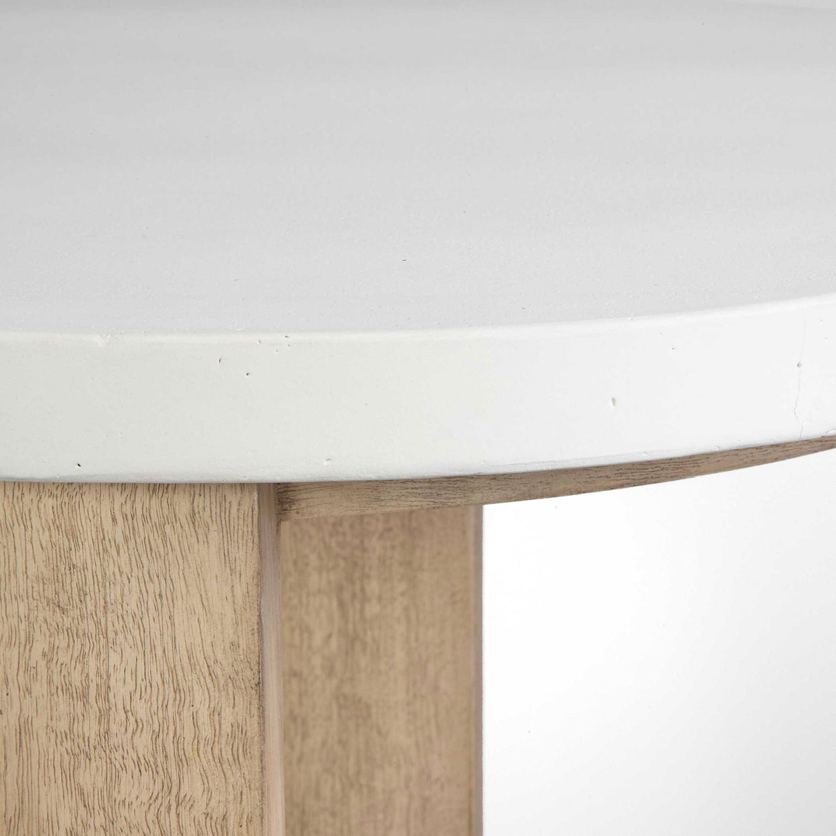 White Limestone Side Table | Oroa.com