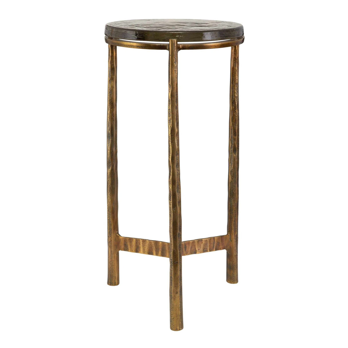 Modern European furniture - Round Glass Indoor/Outdoor Accent Table - www.oroa.com