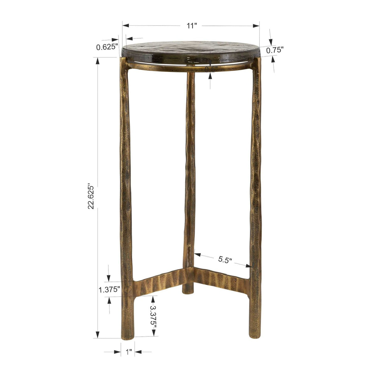 Modern European furniture - Round Glass Indoor/Outdoor Accent Table - www.oroa.com