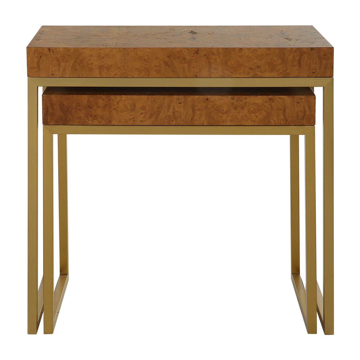 Modern European furniture - Mappa Burl Nesting Tables (2) - www.oroa.com