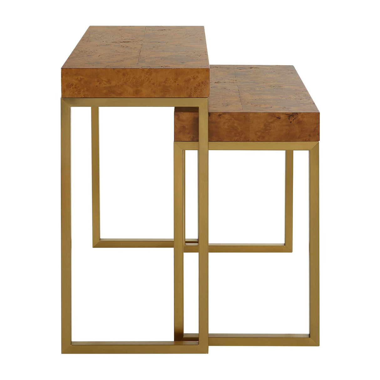 Modern European furniture - Mappa Burl Nesting Tables (2) - www.oroa.com