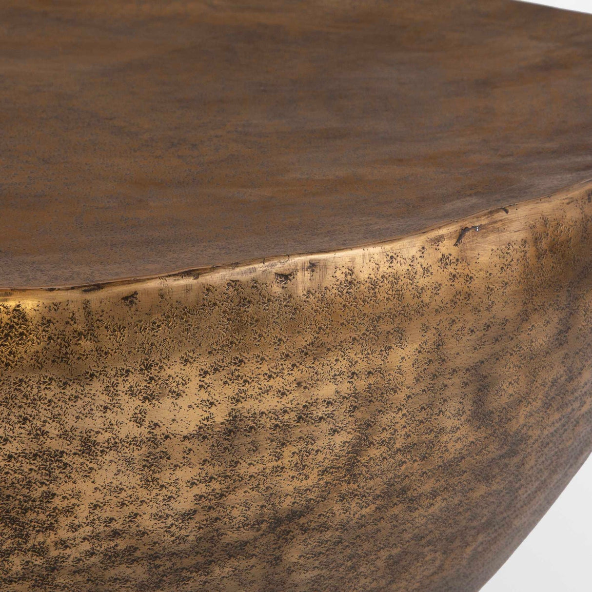 Antique Gold Round Coffee Table by Uttermost Gilded Dome, alternate view 3