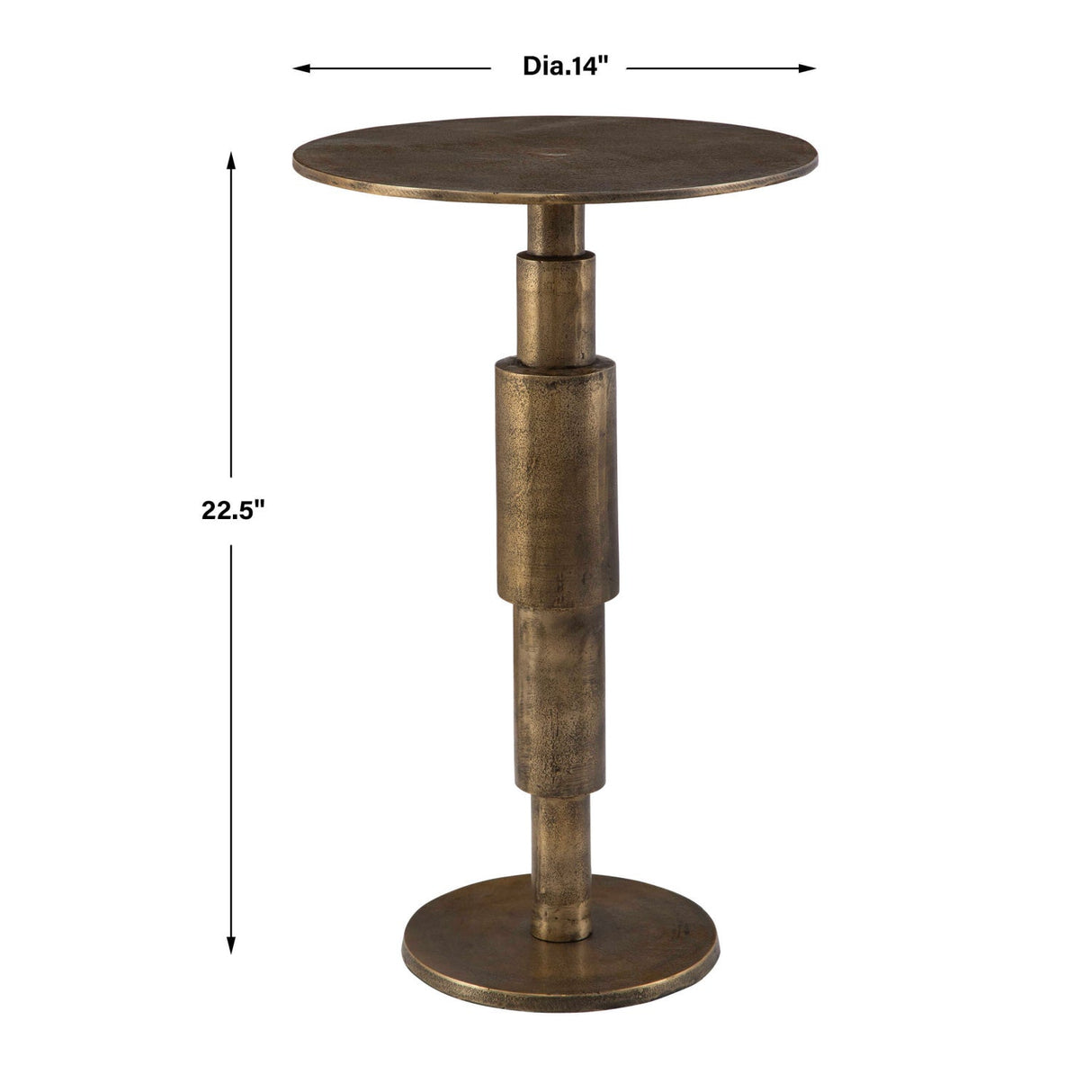 Antique Gold Accent Table by Uttermost Descend, alternate view 5