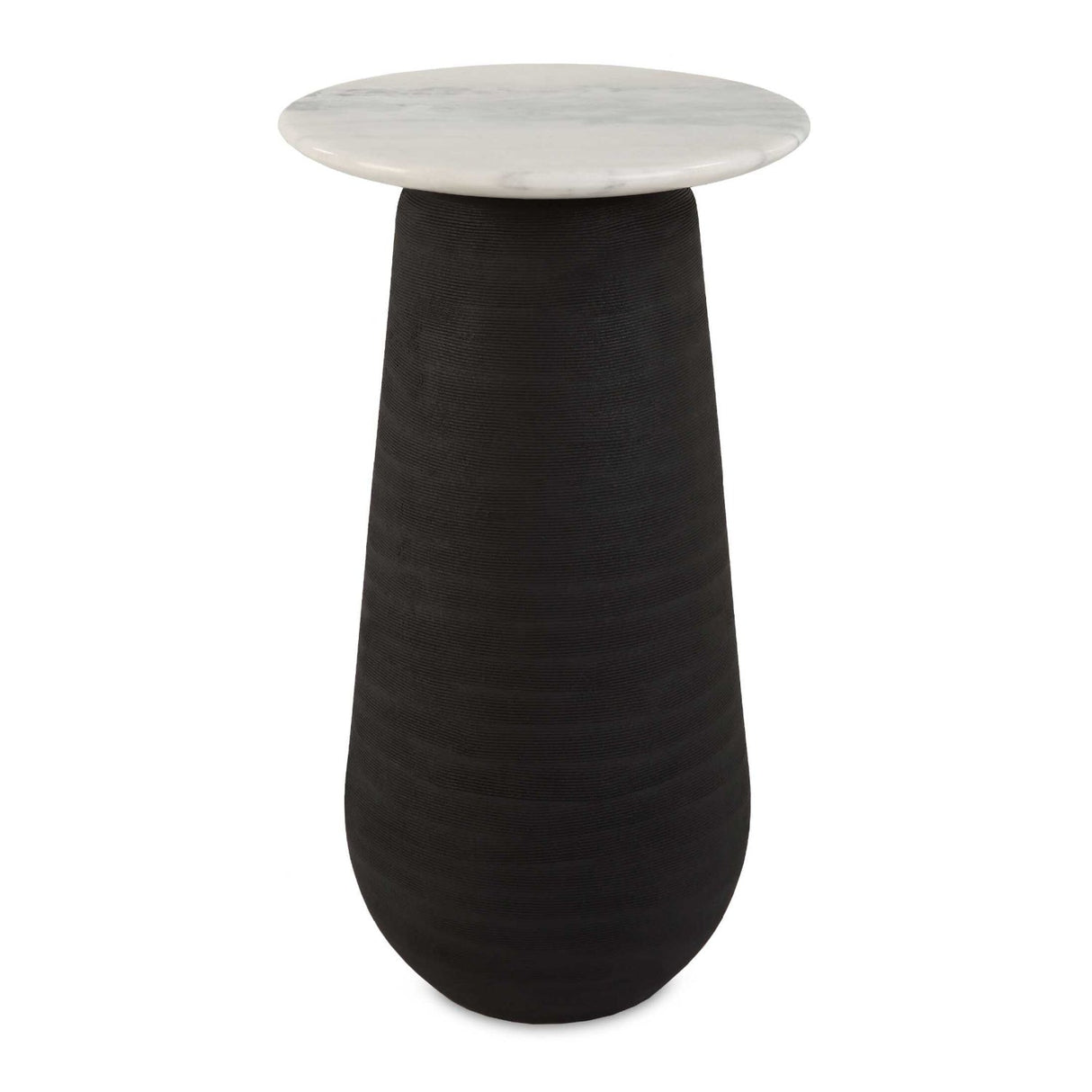 Modern European furniture - Black Porcelain Base Accent Table - www.oroa.com