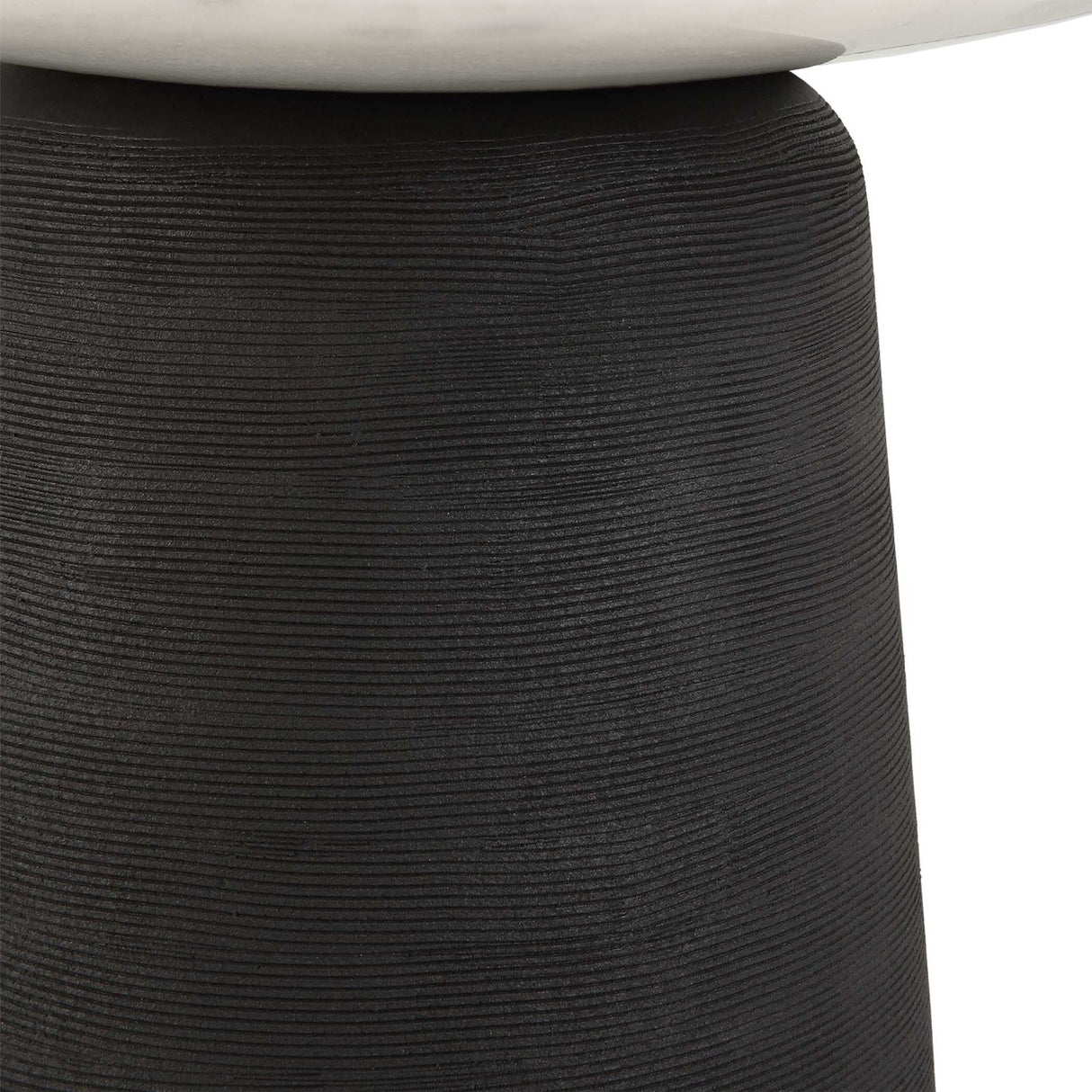 Modern European furniture - Black Porcelain Base Accent Table - www.oroa.com