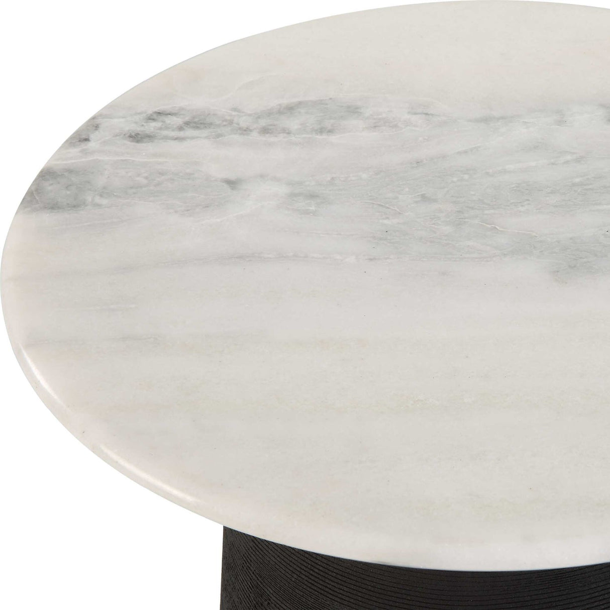 Modern European furniture - Black Porcelain Base Accent Table - www.oroa.com