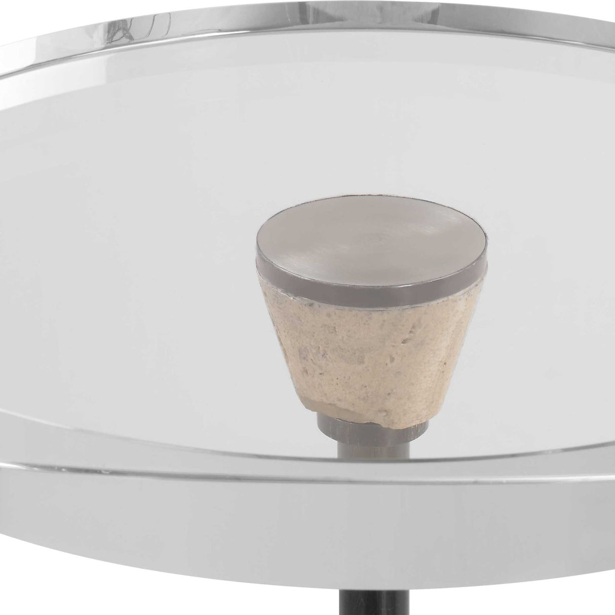 Crystal Round Drink Table by Uttermost Arthur, alternate view 3