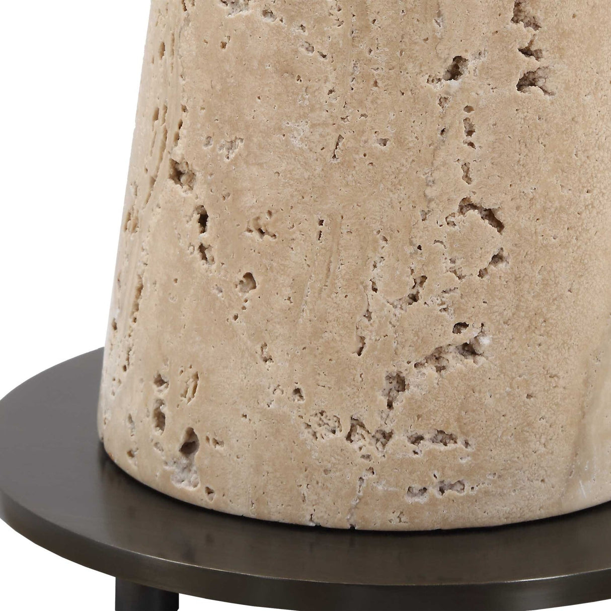 Crystal Round Drink Table by Uttermost Arthur, alternate view 4