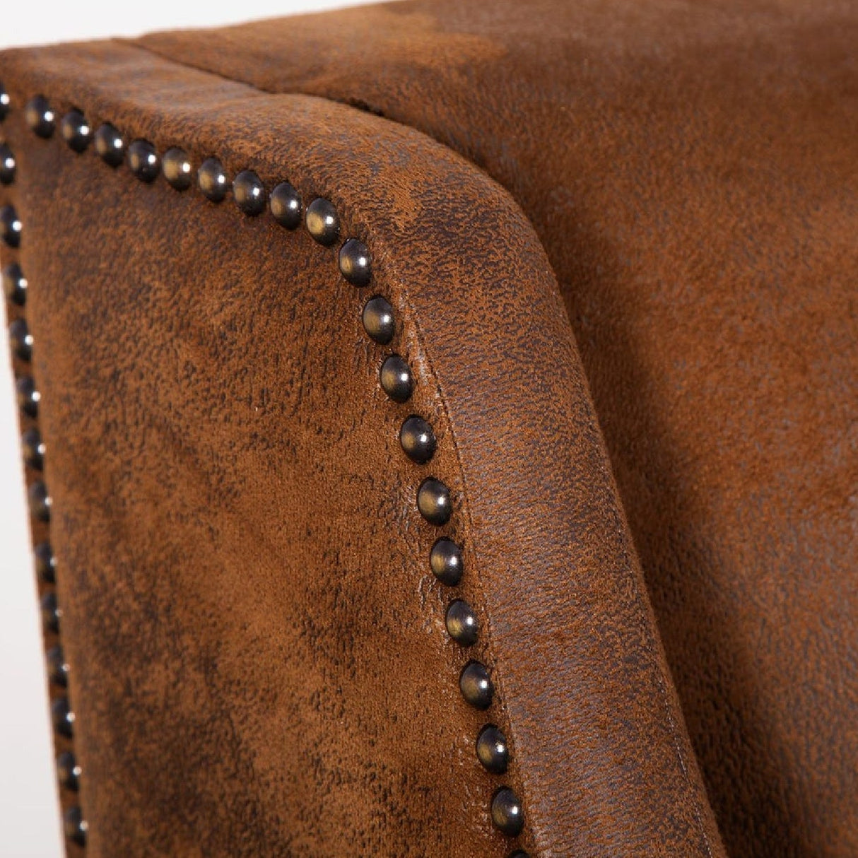 Brown Leather Armchair by Uttermost Clay, alternate view 7