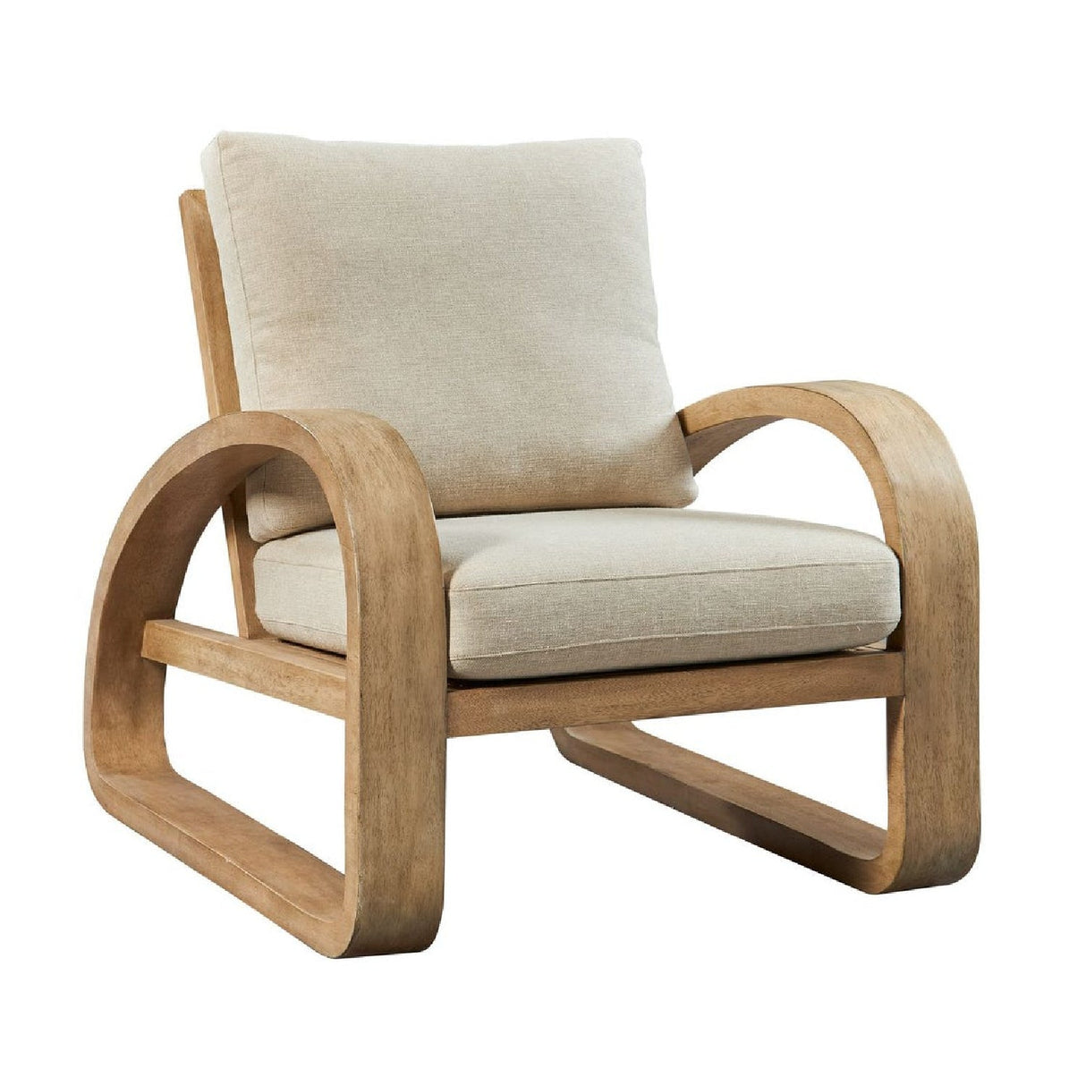 Mango Wood Framed Accent Chair by Uttermost Babora, alternate view 4