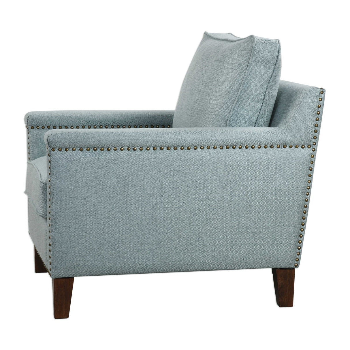 Blue Nail Trimmed Accent Chair by Uttermost Charlotta, alternate view 4