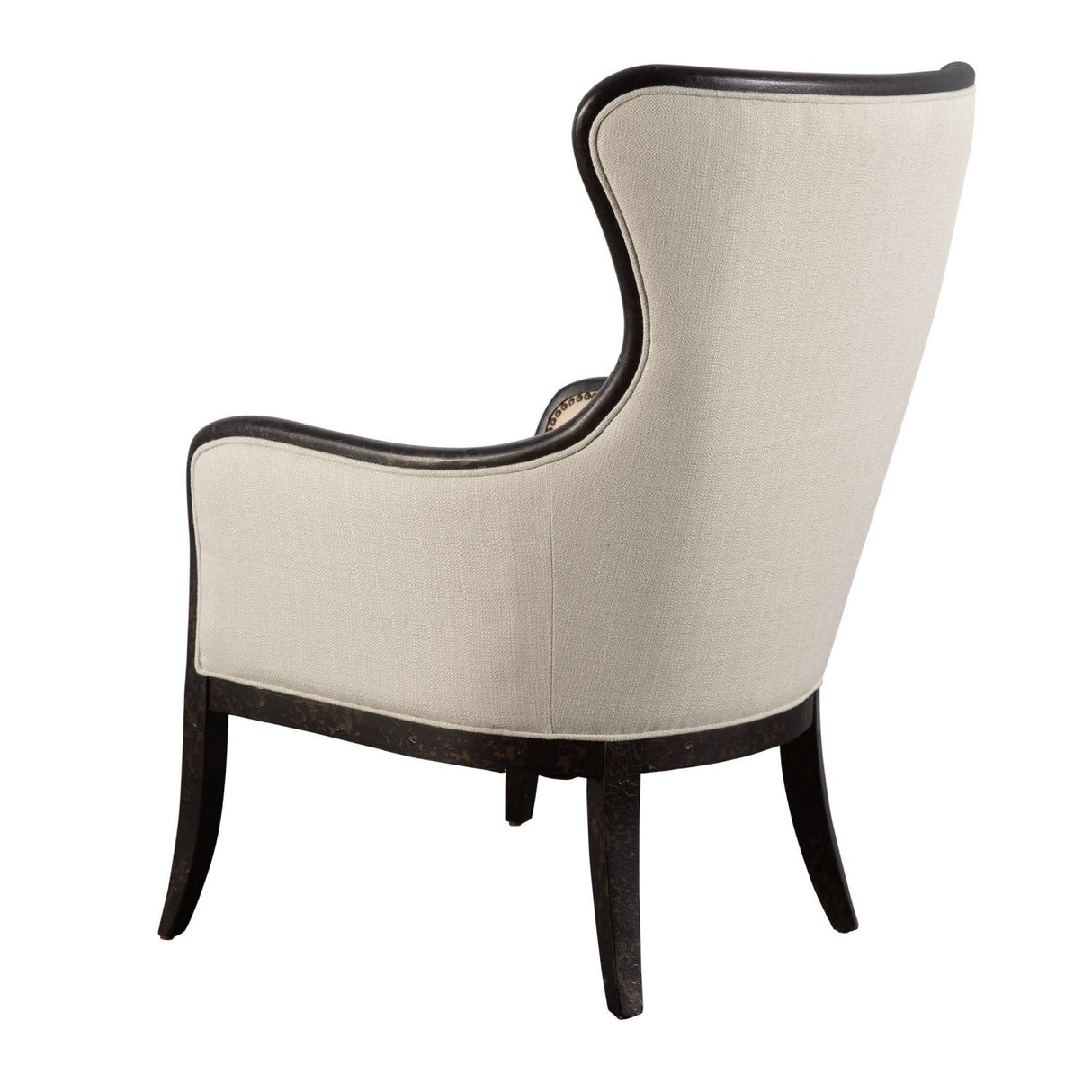 Nail Trimmed Wingback Accent Chair by Uttermost Sandy, alternate view 5