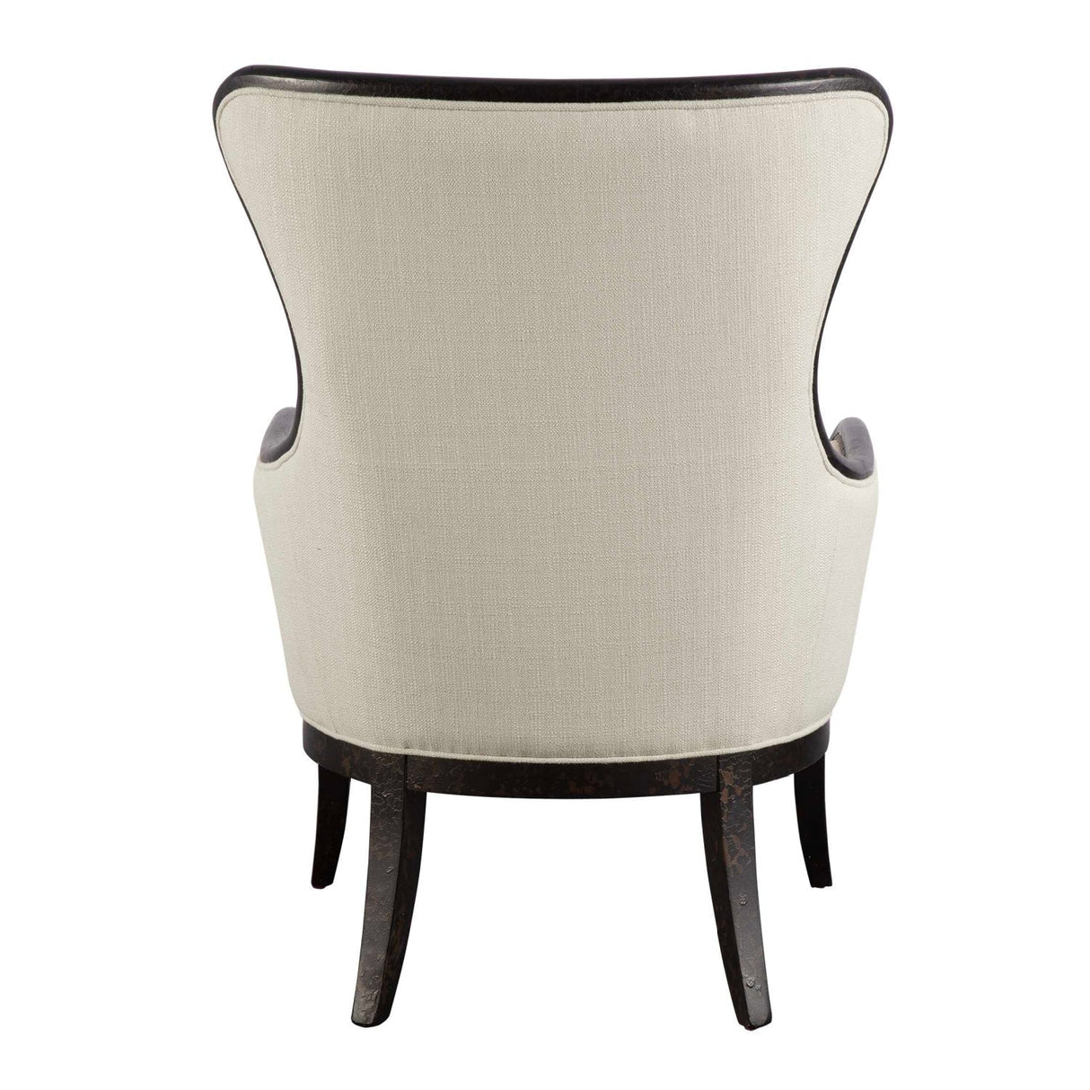 Nail Trimmed Wingback Accent Chair by Uttermost Sandy, alternate view 6