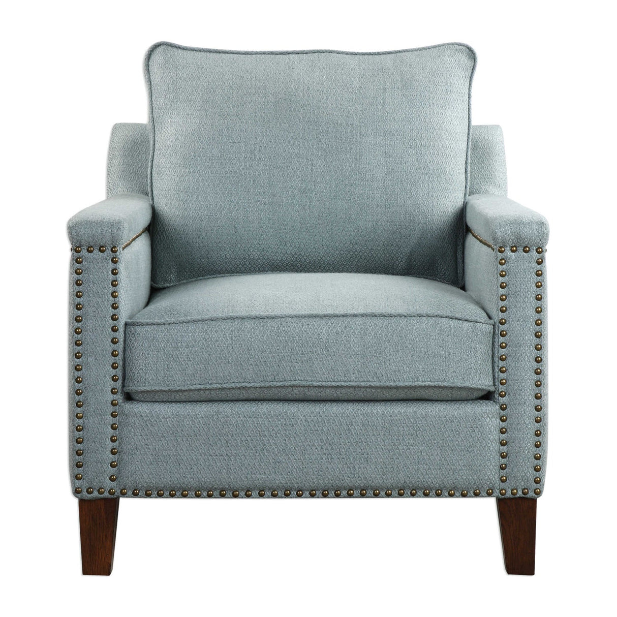 Blue Nail Trimmed Accent Chair by Uttermost Charlotta