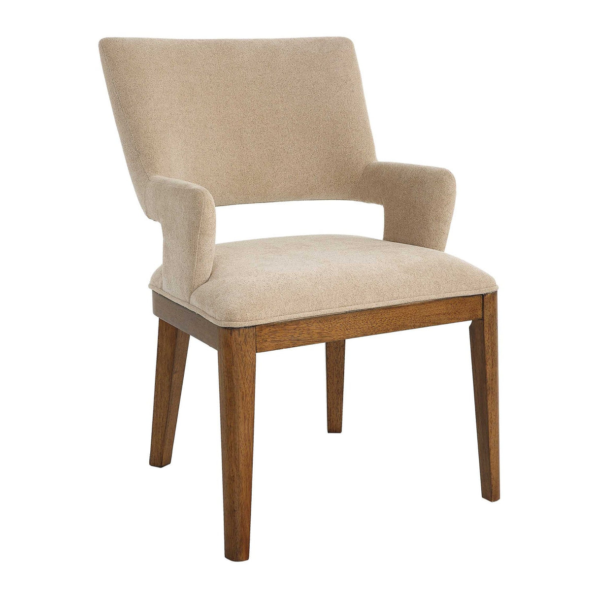 Cream Open-Back Dining Chair by Uttermost Aspect, alternate view 3
