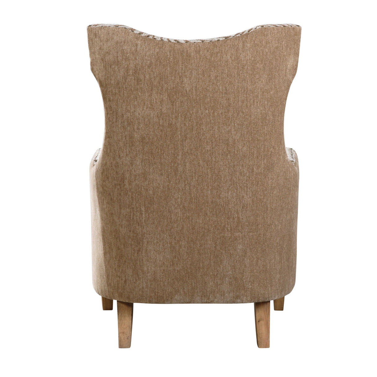 Wingback Beige Lounge Armchair by Uttermost Kiango, alternate view 6