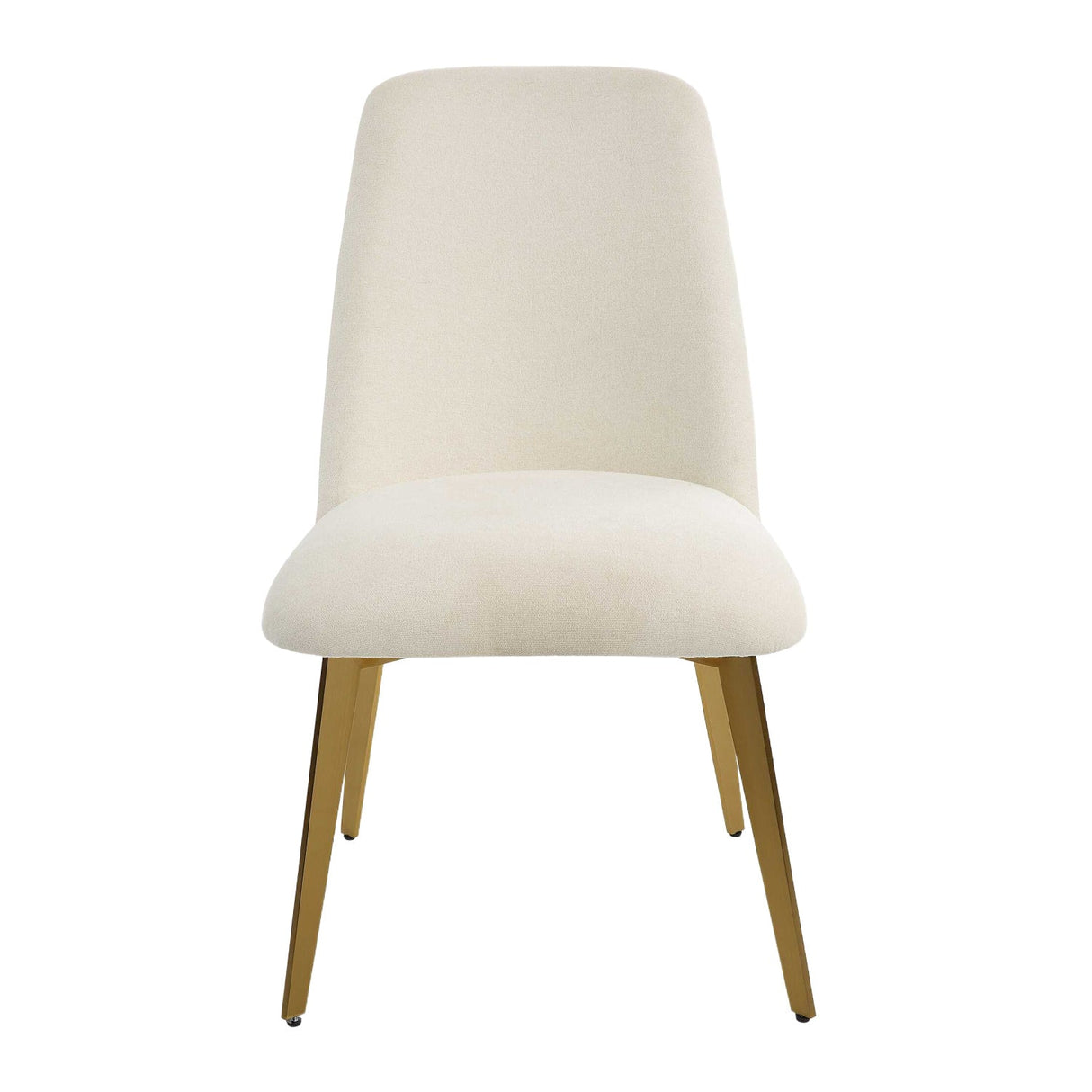 White Fabric Minimalist Dining Chair by Uttermost Vantage