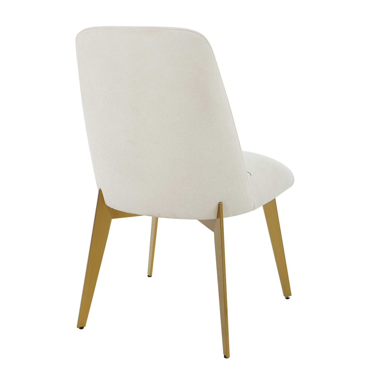 White Fabric Minimalist Dining Chair by Uttermost Vantage, alternate view 5