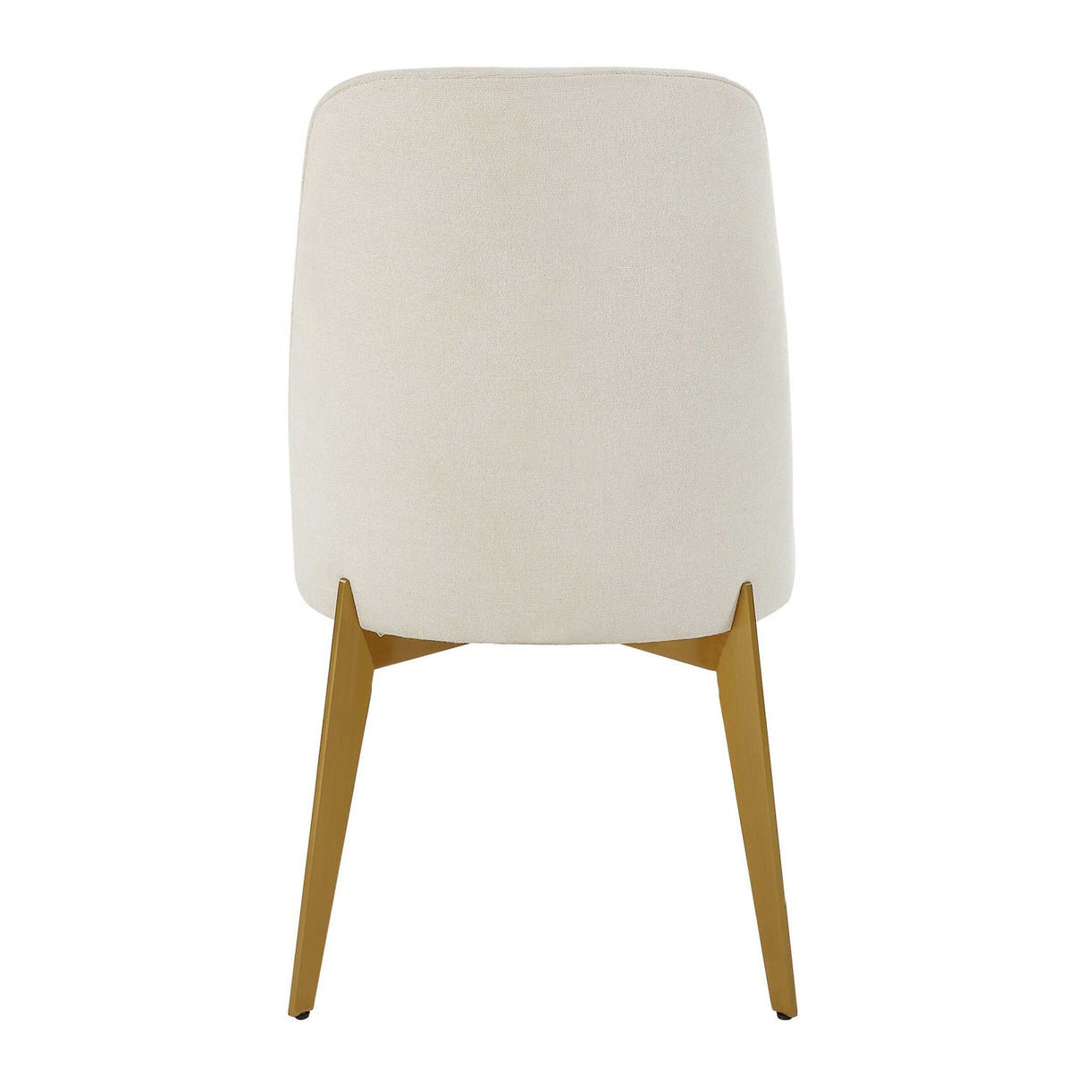 White Fabric Minimalist Dining Chair by Uttermost Vantage, alternate view 6