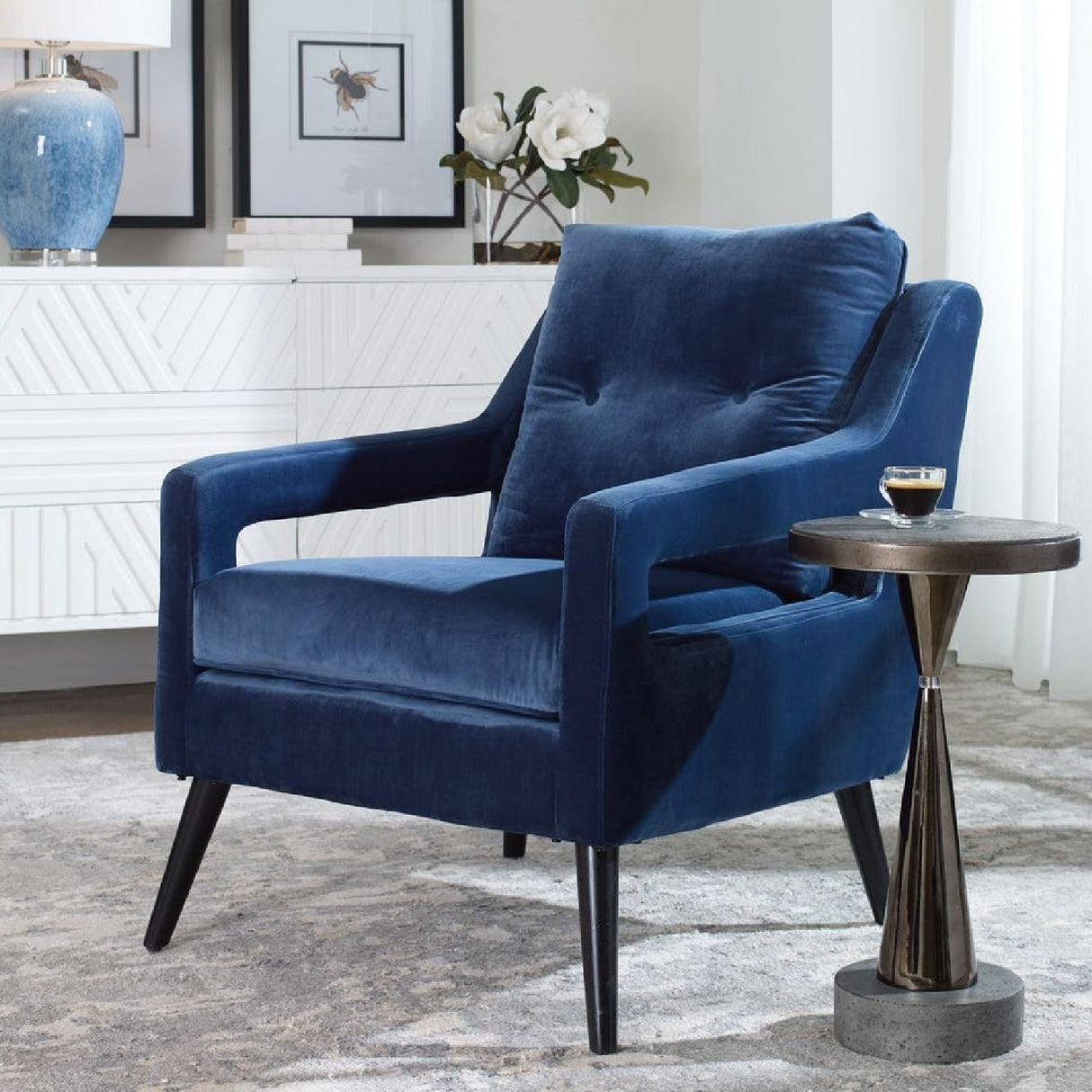 Modern European furniture - Button-Tufted Lounge Chair - www.oroa.com