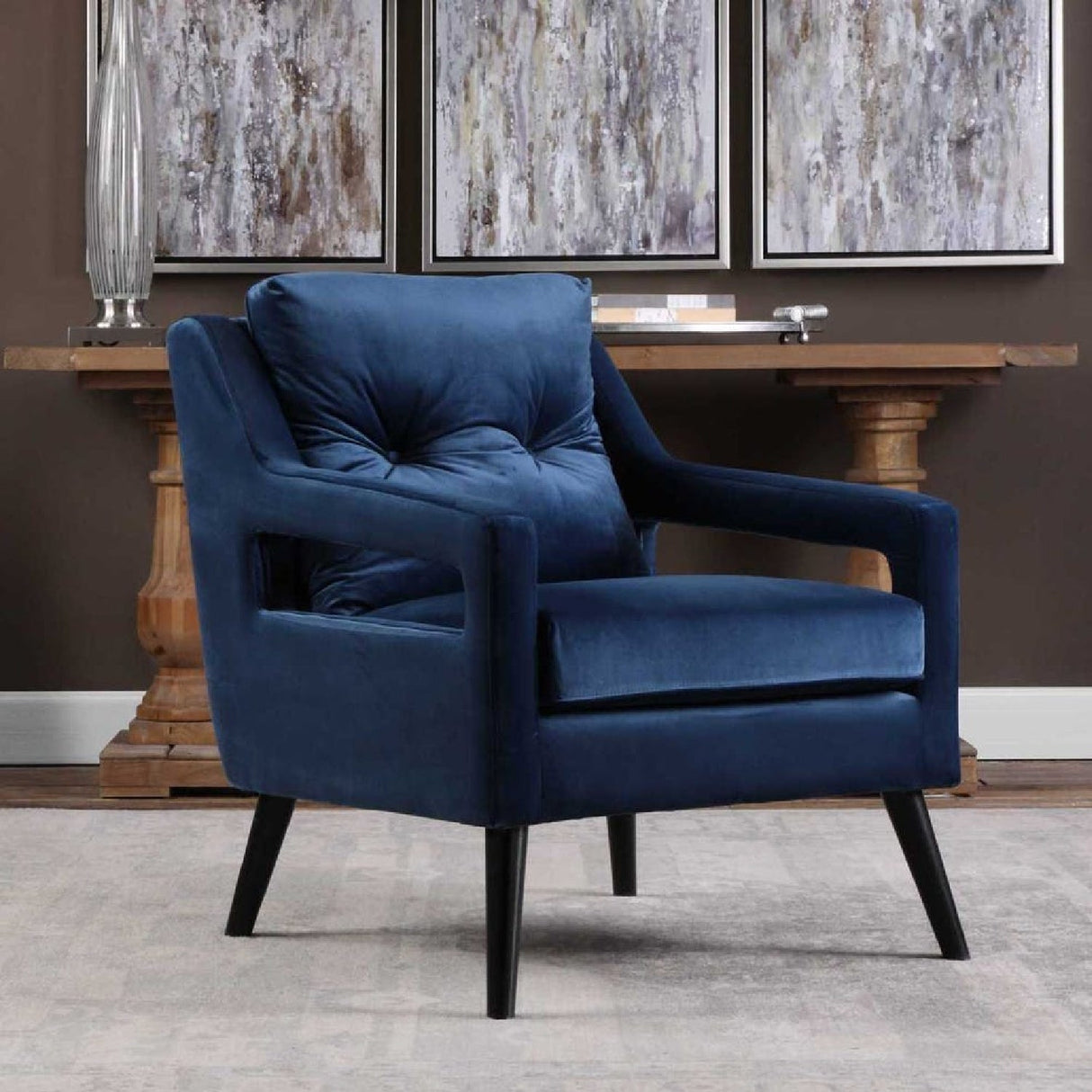 Modern European furniture - Button-Tufted Lounge Chair - www.oroa.com