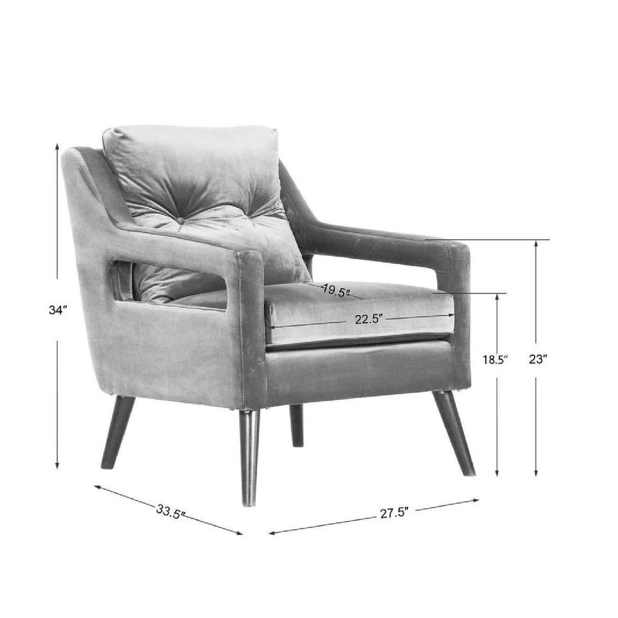 Modern European furniture - Button-Tufted Lounge Chair - www.oroa.com