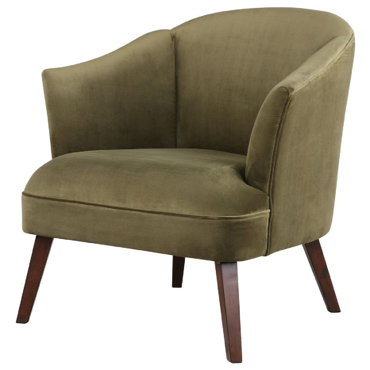Green Velvet Welted Accent Chair by Uttermost Conroy