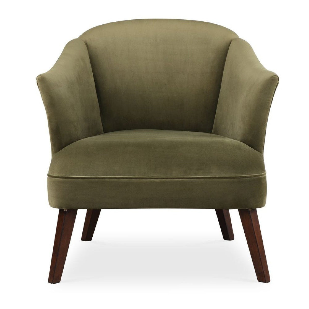 Green Velvet Welted Accent Chair by Uttermost Conroy, alternate view 3
