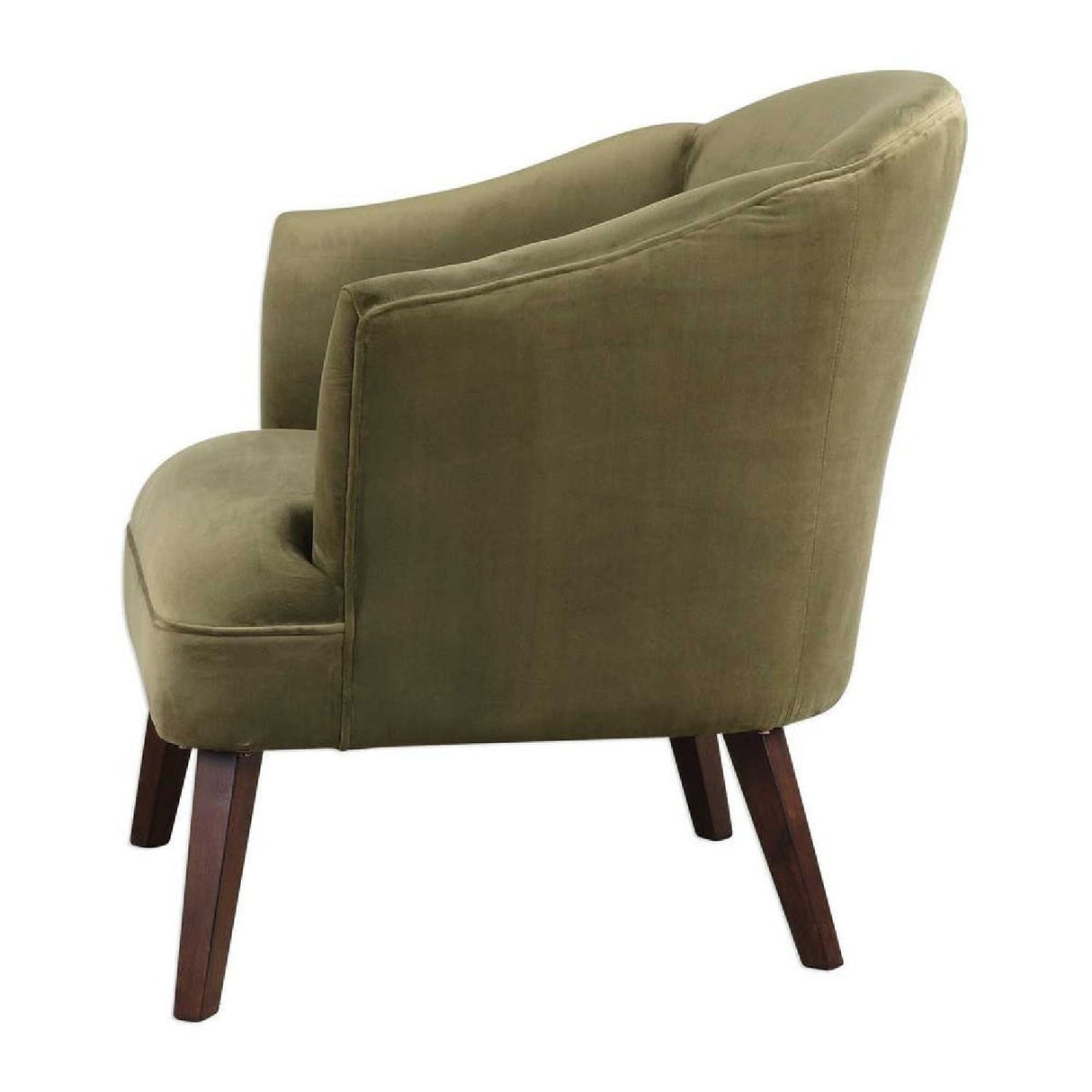 Green Velvet Welted Accent Chair by Uttermost Conroy, alternate view 5