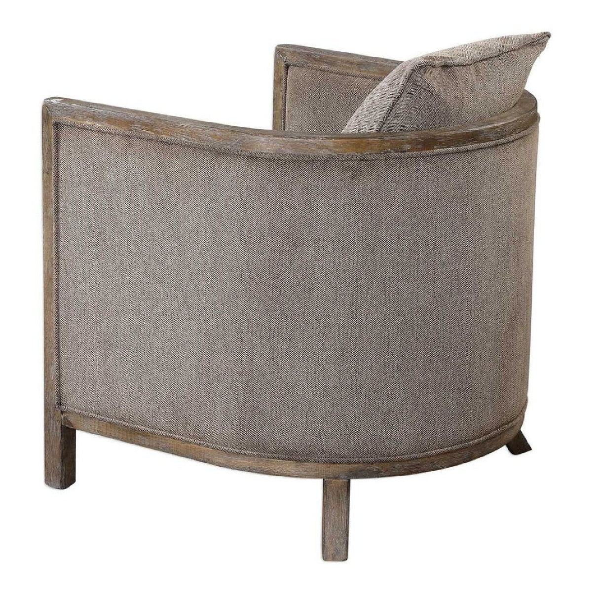 Brown Chenille Accent Tub Chair by Uttermost Viaggio, alternate view 5