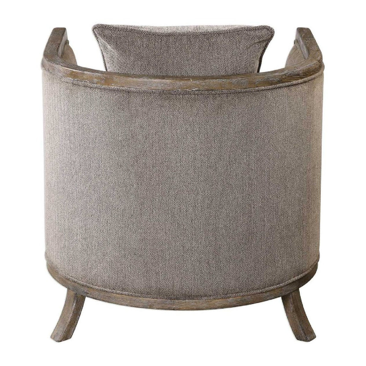 Brown Chenille Accent Tub Chair by Uttermost Viaggio, alternate view 6