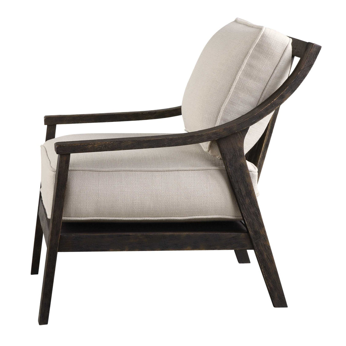 Rustic Hardwood Lounge Chair by Uttermost Lyle, alternate view 3