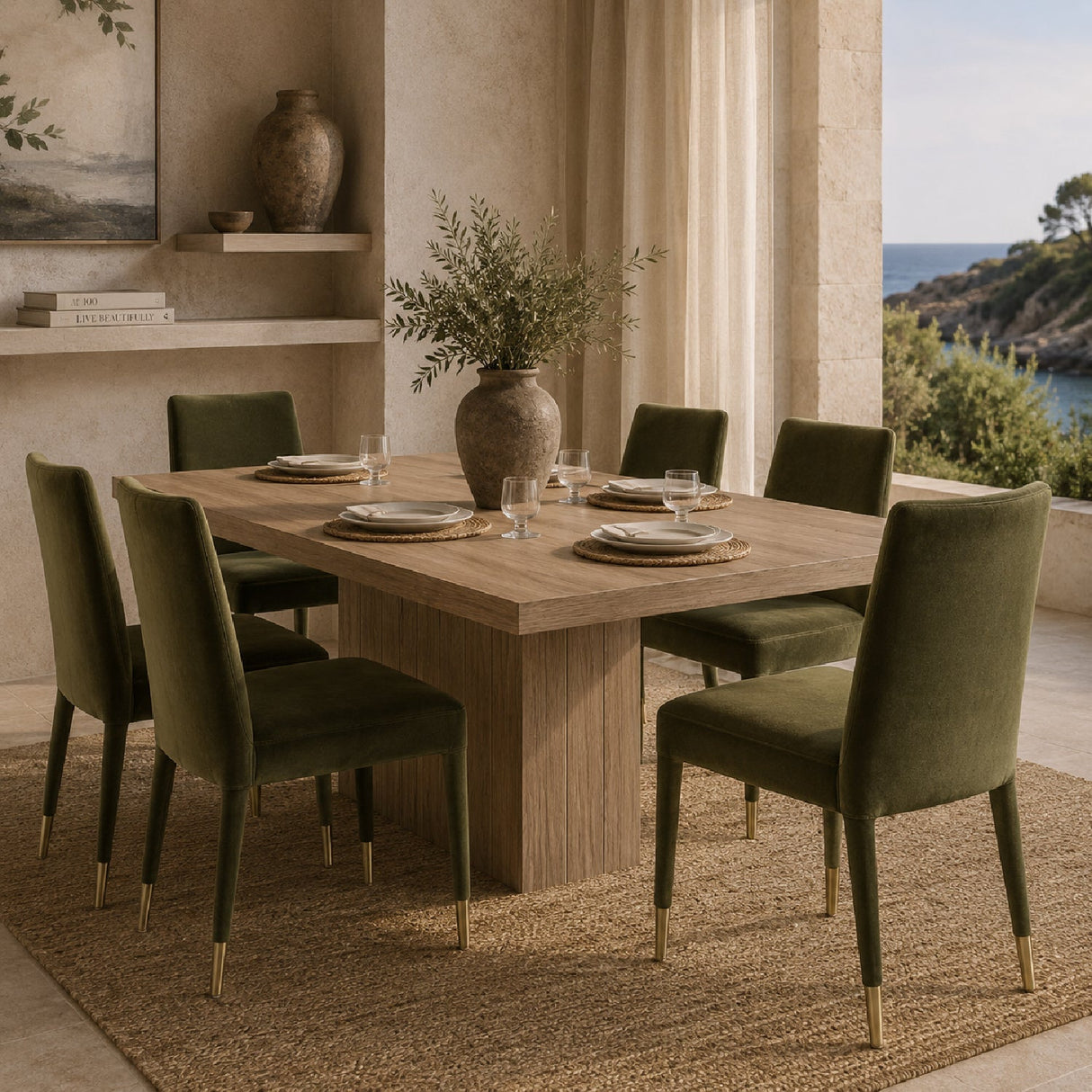 Modern European furniture - Upholstered Dining Chair Set (2) - www.oroa.com
