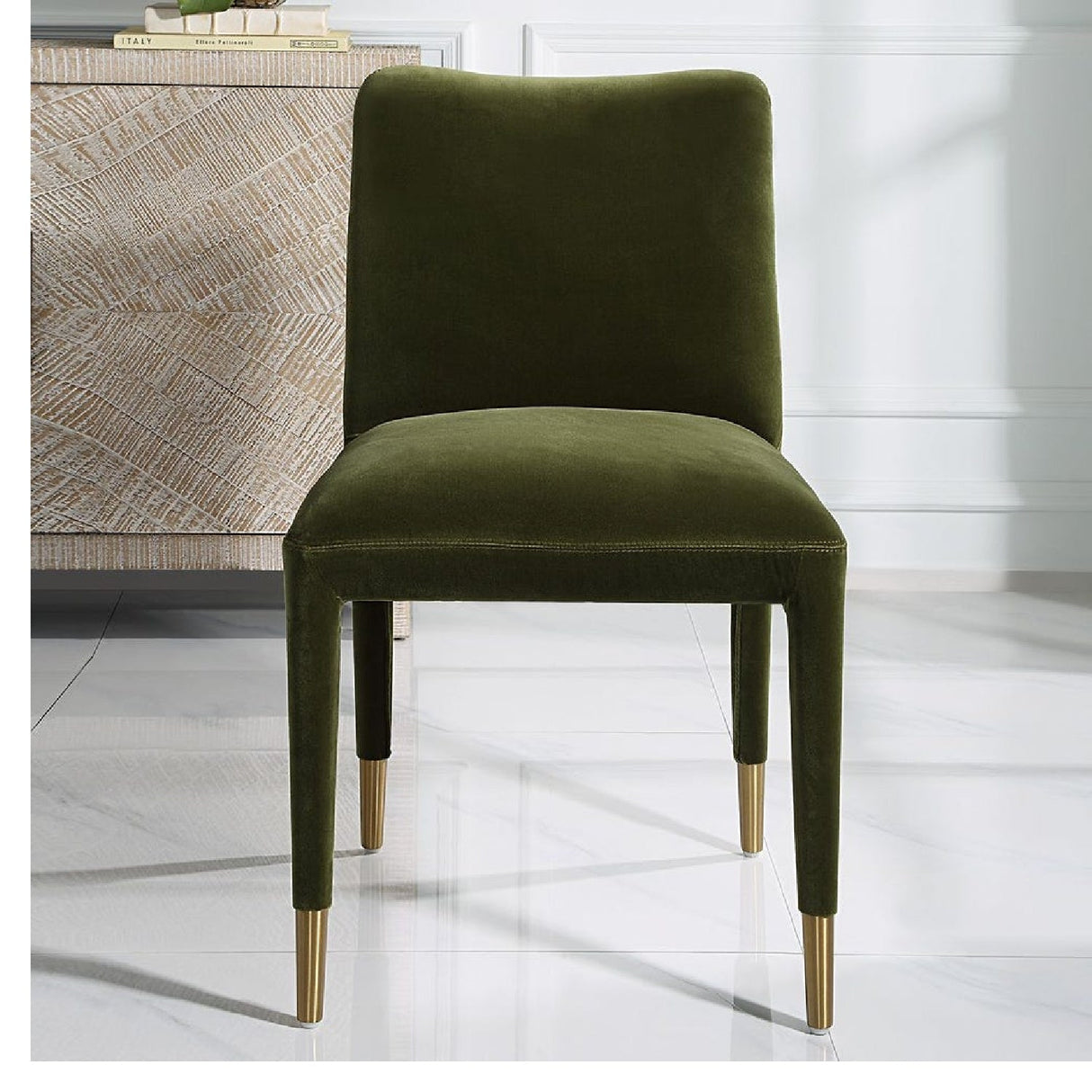 Modern European furniture - Upholstered Dining Chair Set (2) - www.oroa.com