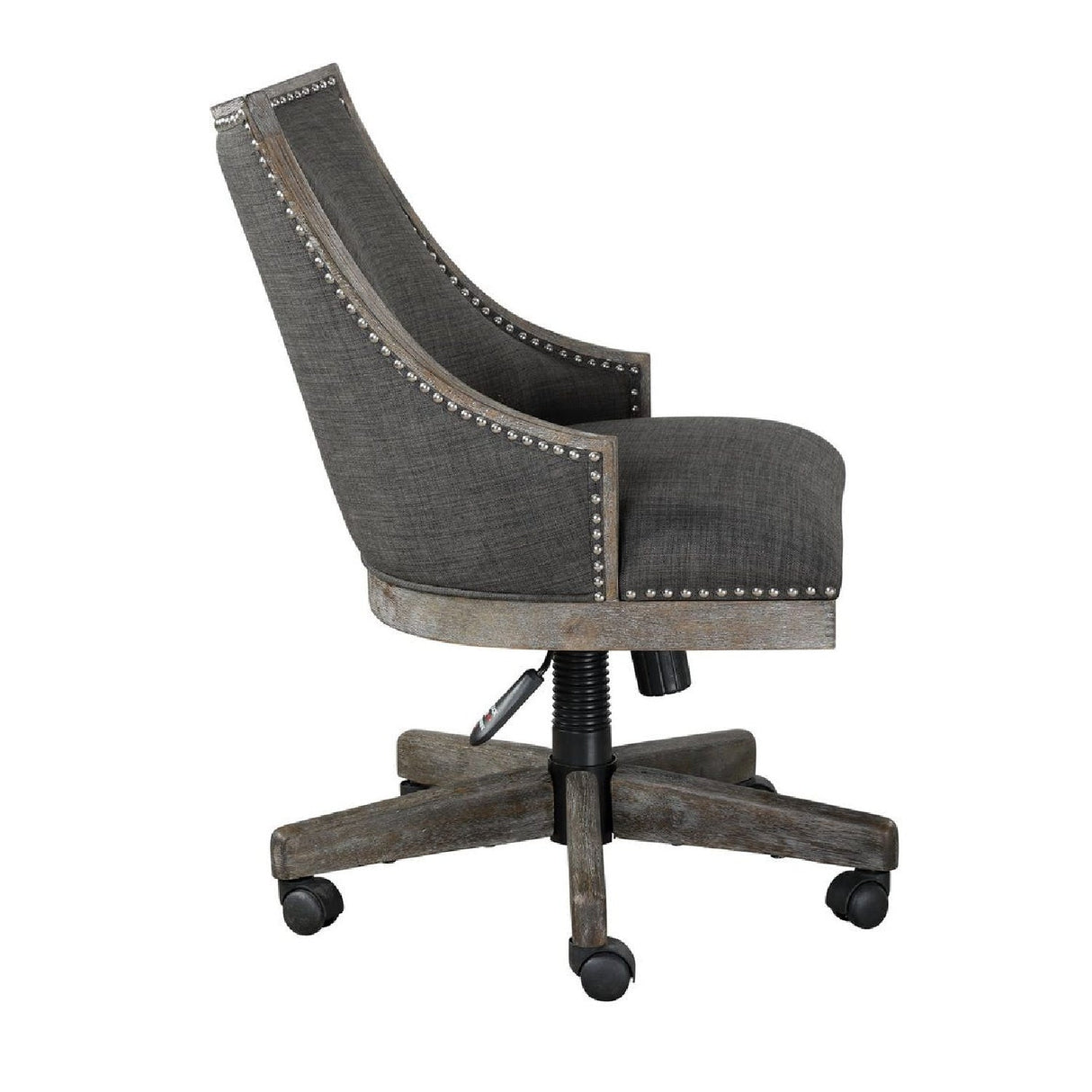 Gray Linen Desk Chair by Uttermost Aidrian, alternate view 3