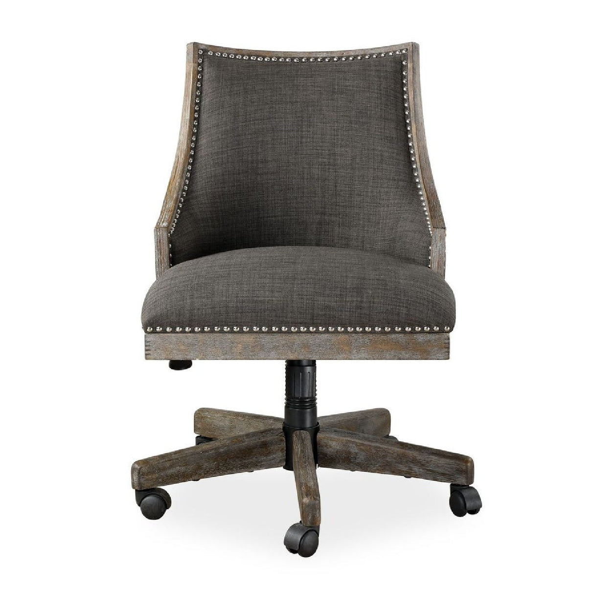 Gray Linen Desk Chair by Uttermost Aidrian
