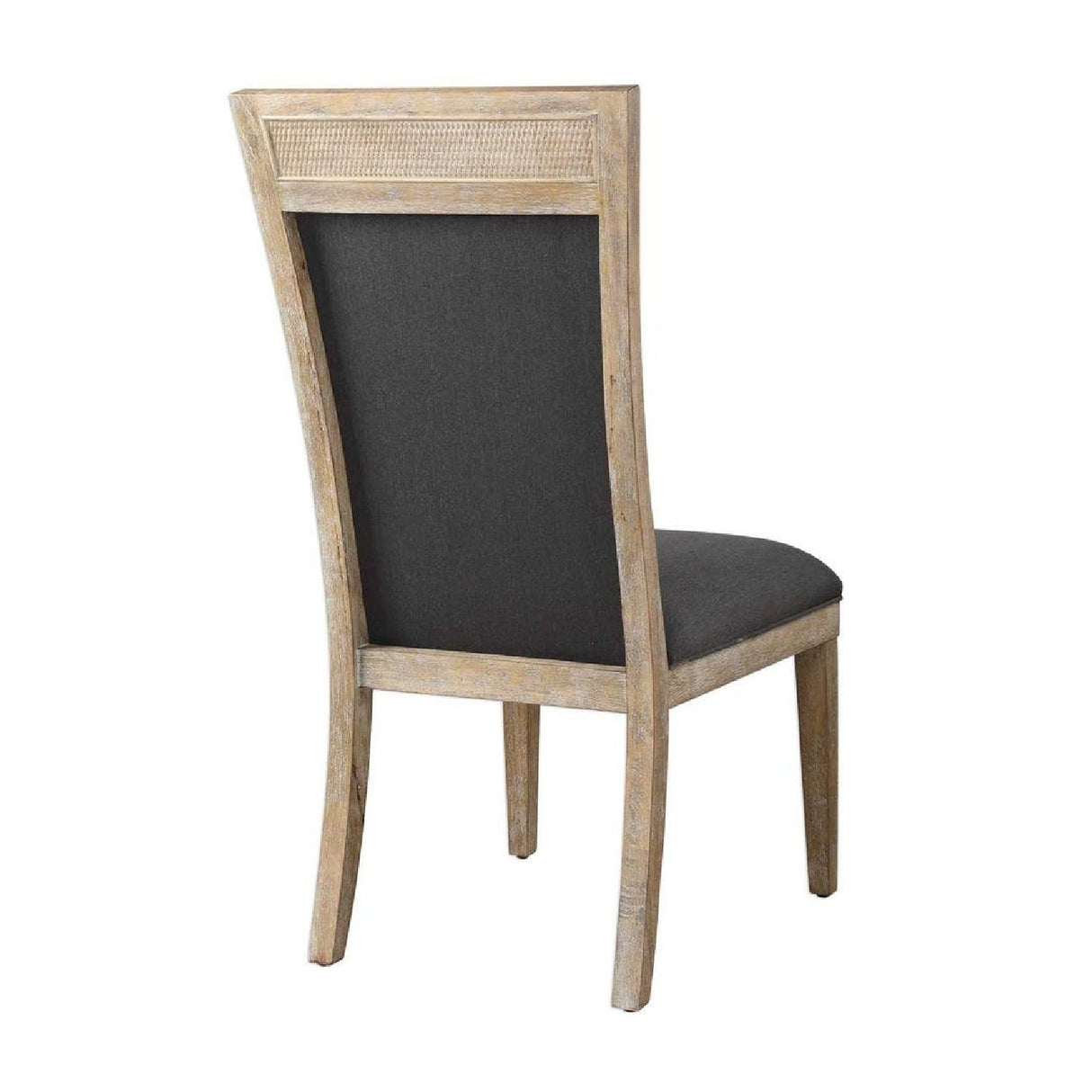 Rustic Gray Fabric Dining Chair by Uttermost Encore, alternate view 4
