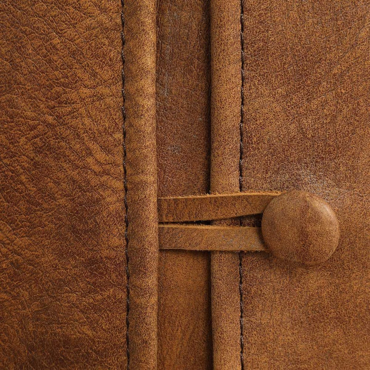 Modern European furniture - Brown Leather Slipcover Dining Chairs (2) - www.oroa.com