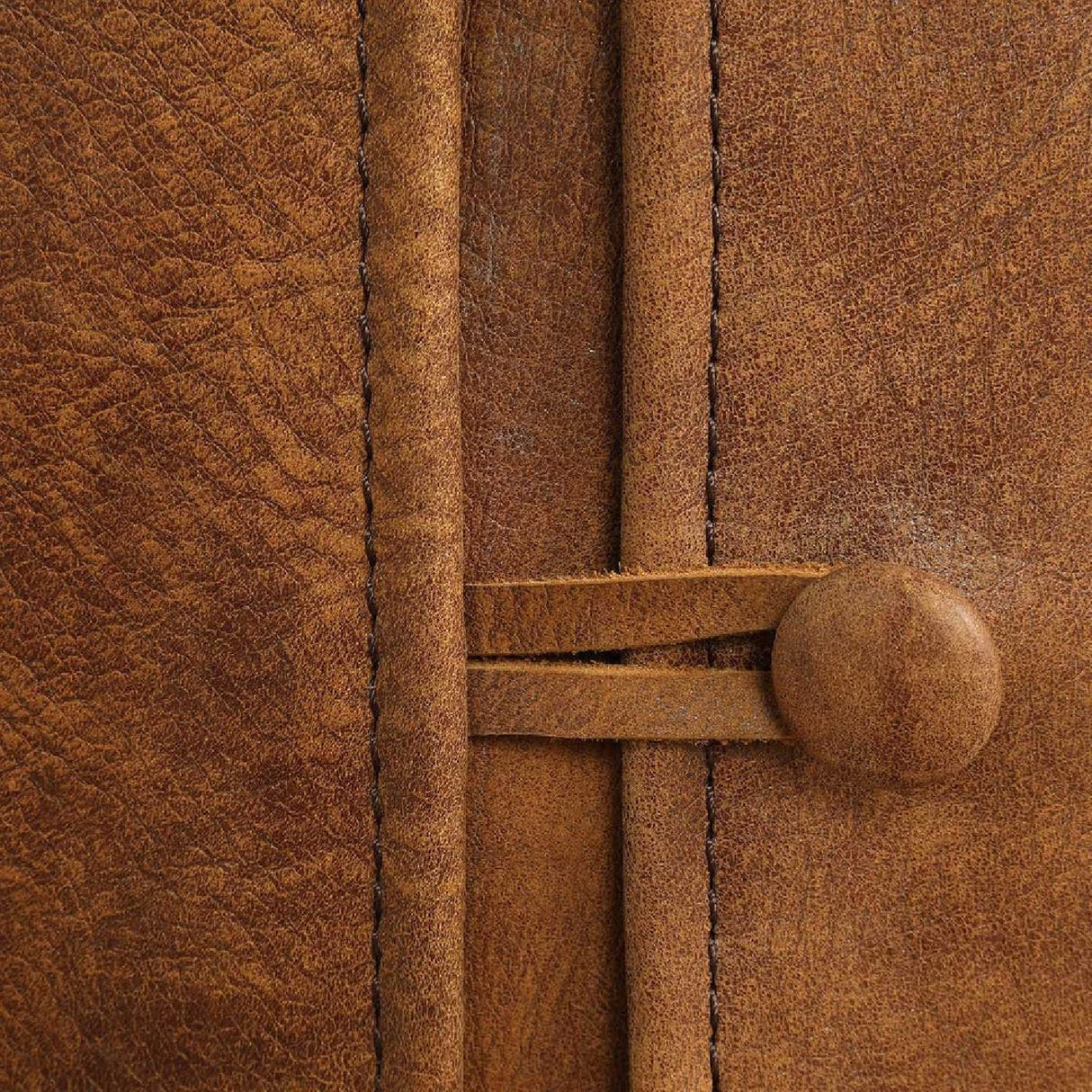 Modern European furniture - Brown Leather Slipcover Dining Chairs (2) - www.oroa.com