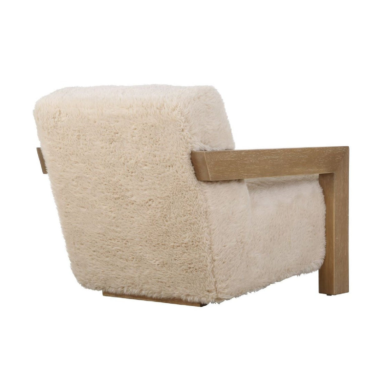 Cream Sheepskin Accent Chair by Uttermost Jackson, alternate view 5