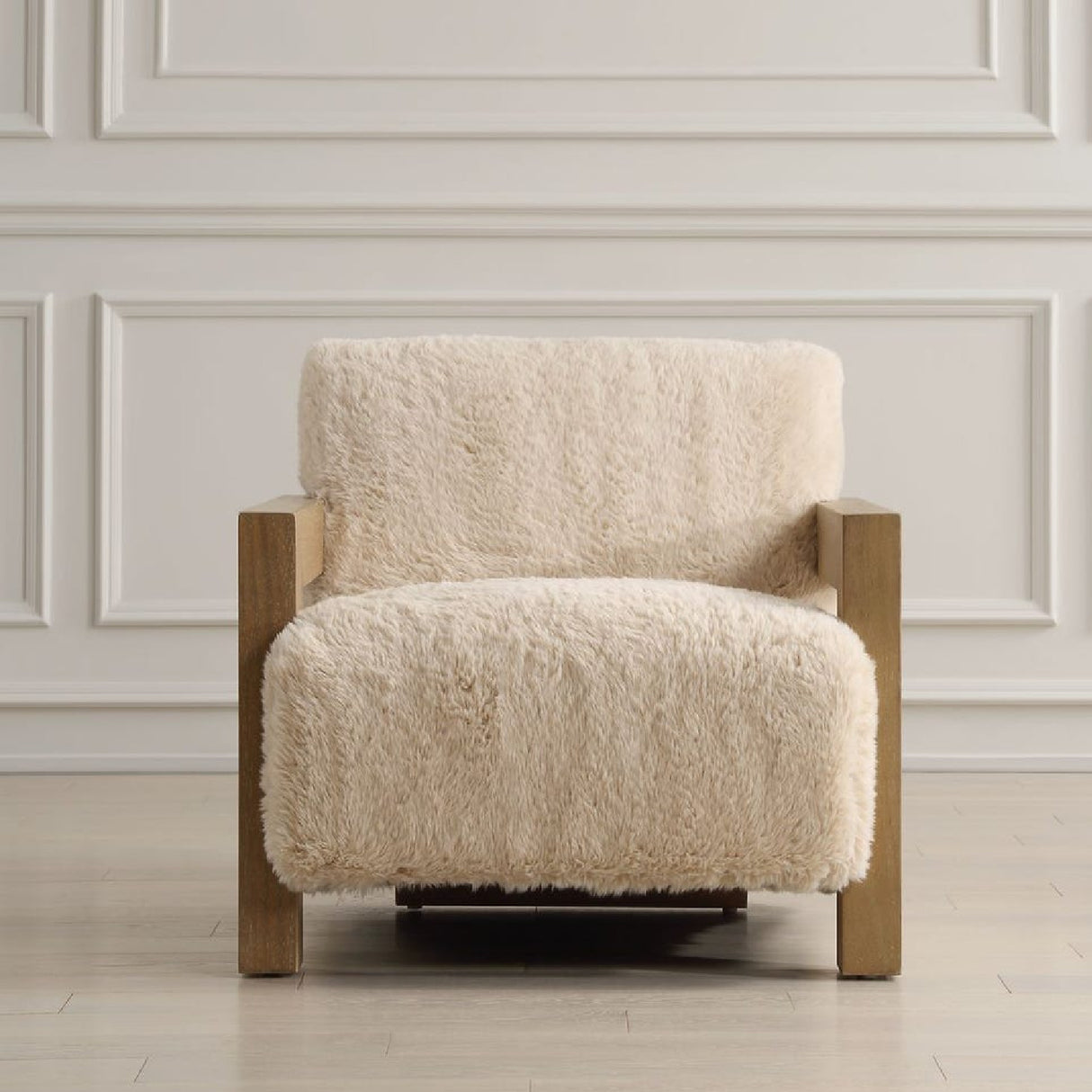 Cream Sheepskin Accent Chair | Oroa.com