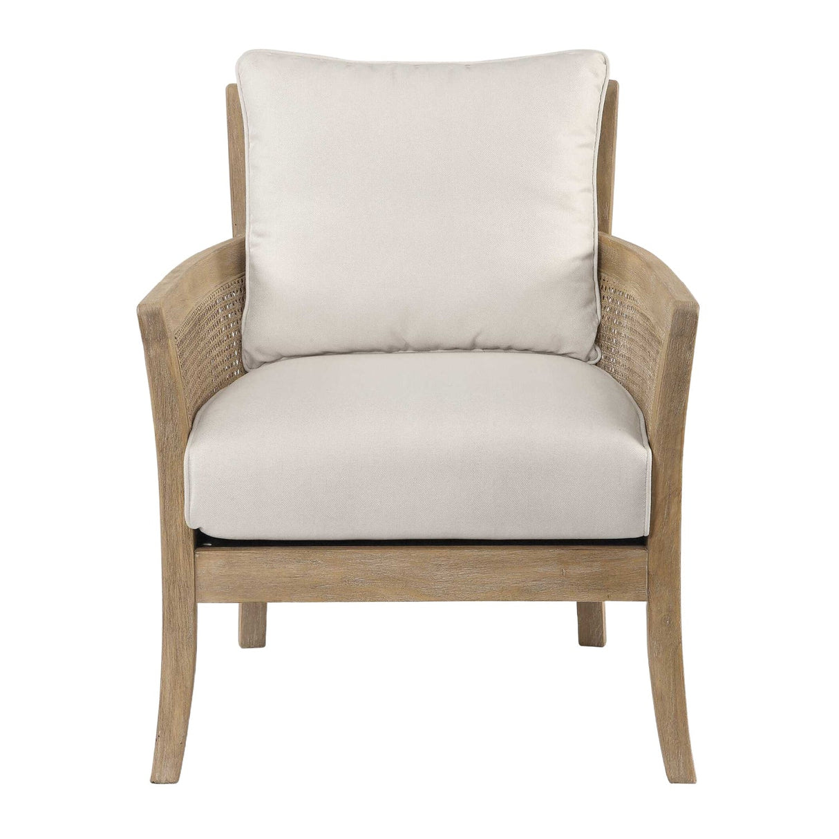 Caneword Padded Lounge Chair by Uttermost Encore