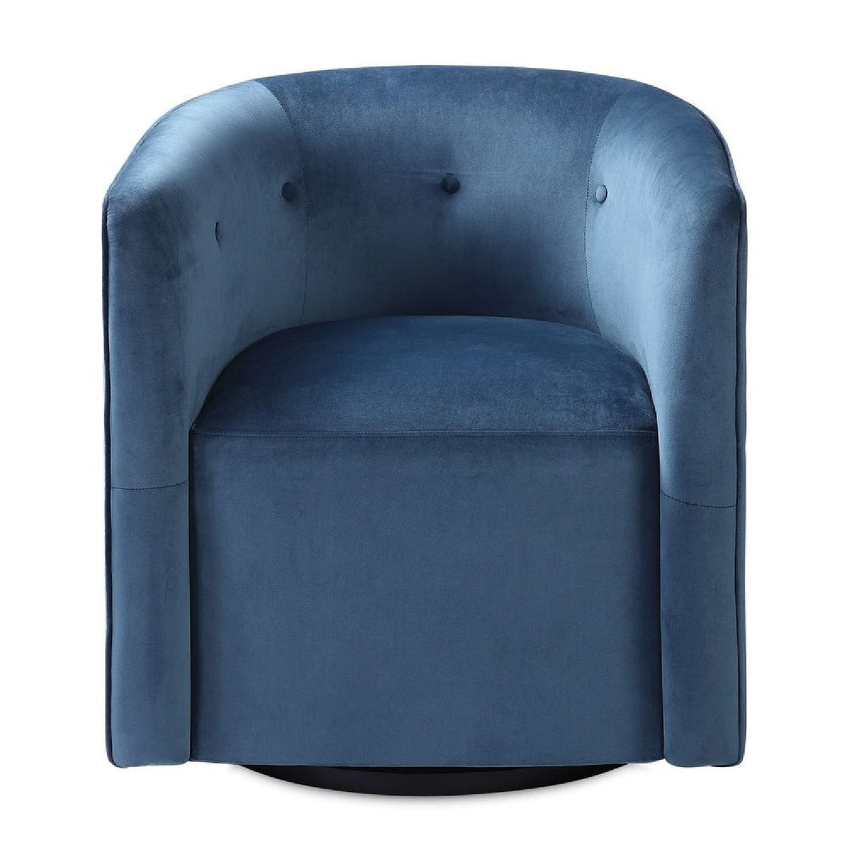 Blue Velvet Swivel Chair by Uttermost Mallorie, alternate view 3