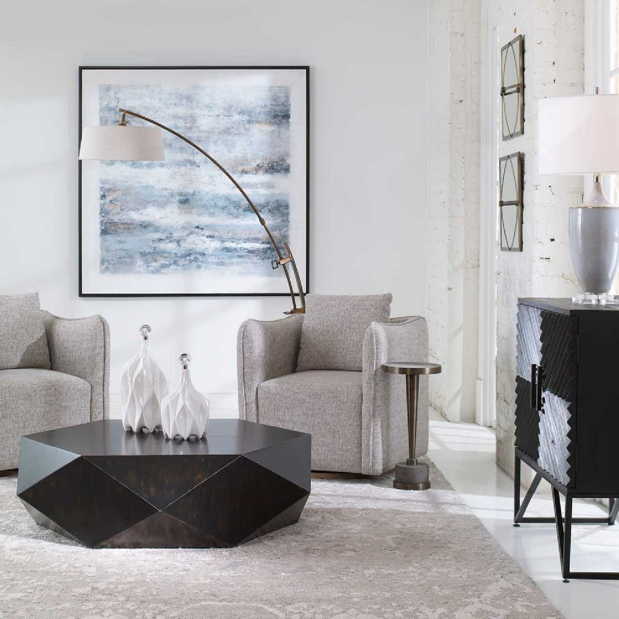 Modern European furniture - Flanged Edge Swivel Chair - www.oroa.com