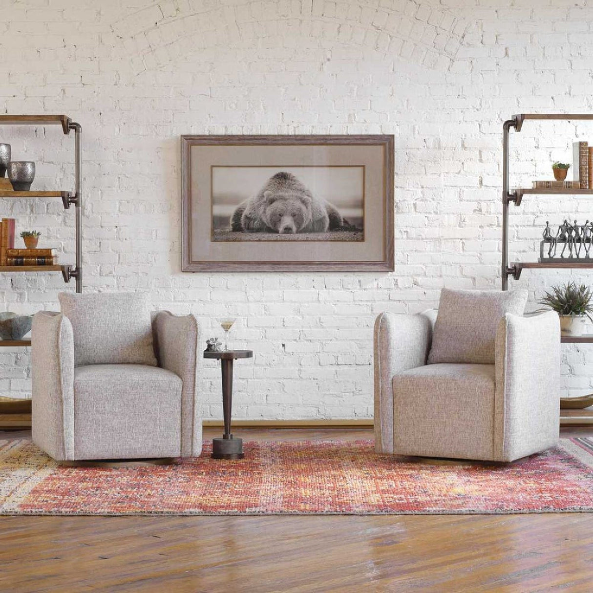 Modern European furniture - Flanged Edge Swivel Chair - www.oroa.com