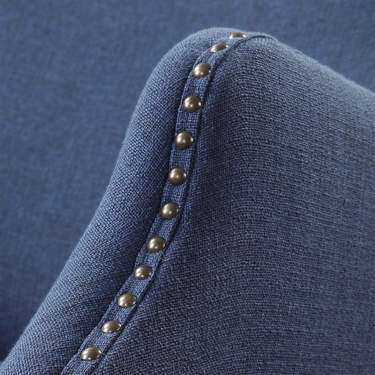 Modern European furniture - Blue Linen Wingback Chair - www.oroa.com