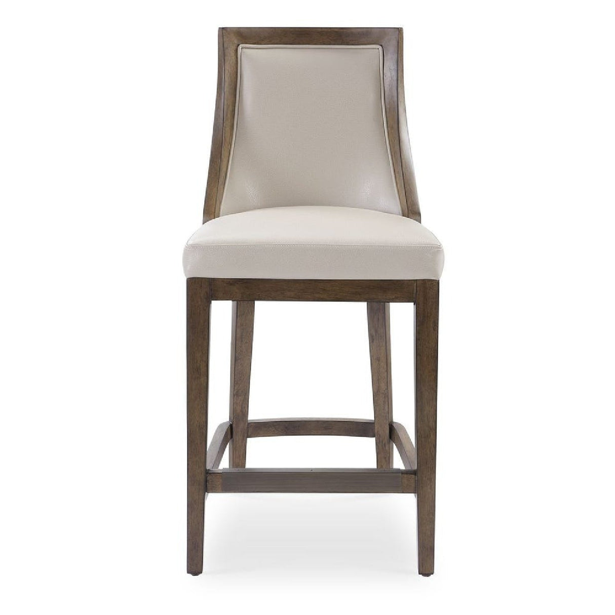 Beige Leather Counter Stool by Uttermost Purcell, alternate view 3